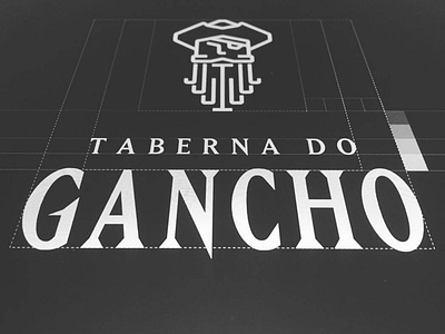 Gancho's Tavern logo branding design icon identity illustration illustrator lettering logo type typography vector