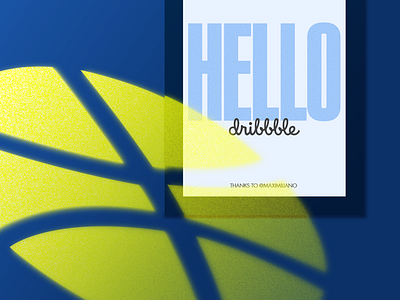 Hello Dribbble design illustration 插画