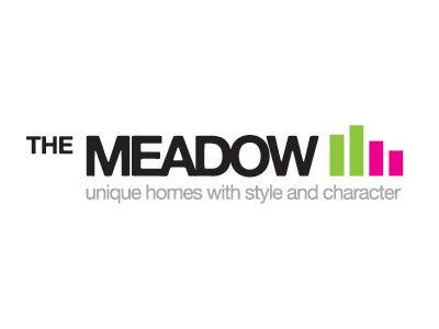 The Meadow Final branding green logo pink