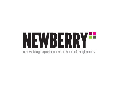 Newberry branding green logo pink