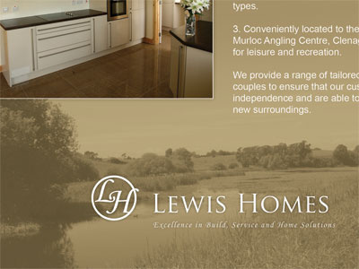 Lewis Homes footer