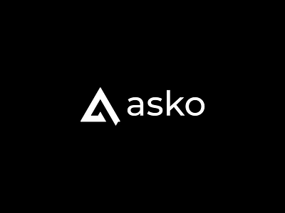 Asko Logo branding design figma flat icon logo logo design minimal vector