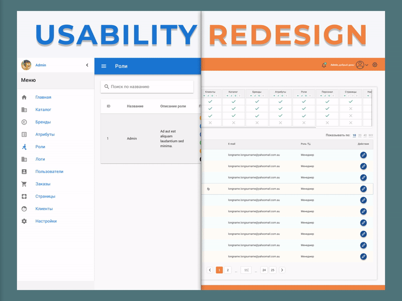 Usability expertise and redesign: e-commerce CMS cms crm erp gestalt gestaltung heuristics interaction redesign redesigned usability usability analysis usability testing usable usage