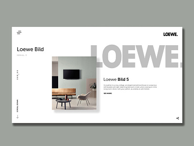 Loewe design ui ux webdesign