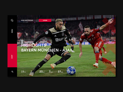 Ajax Amsterdam ajax design ui ux webdeisgn