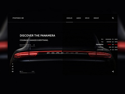 Porsche design porsche ui ux webdeisgn