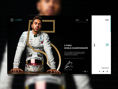 Lewis Hamilton 5th World Championship design f1 lewis hamilton ui ux webdeisgn