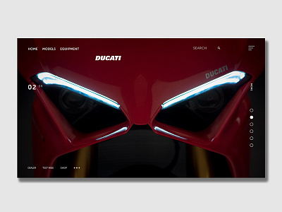 Ducati design ducati ui ux webdeisgn