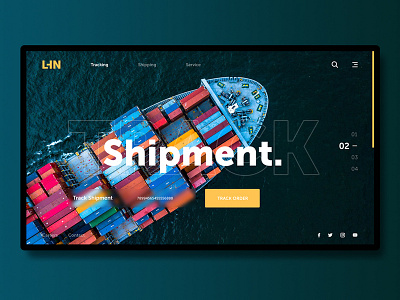 Track shipment design ui ux webdeisgn