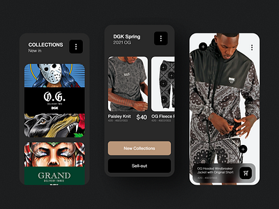 Skateboarding Clothing Store Mobile App app artmellow clothing mobile store store app ui ui design uidesign uiux ux