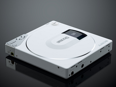 Sony Discman D-150: III 3d adobe after effects autodesk c4d cinema4d design designinspiration digitalart fusion 360 hard surface modeling maxon photoshop redshift3d