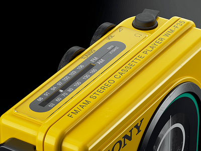 Sony Sports Walkman WM F35: IV 3d adobe after effects autodesk chaos group design designinspiration digitalart fusion 360 hard surface modeling hdr light studio photoshop v ray vray