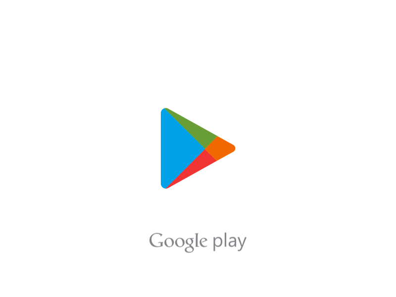 Google Play Icon & Splash Screen animation app clean design flat gif google google play icon icons material design ui