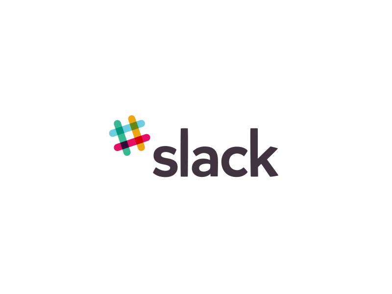 Slack animation clean design flat gif illustration logo minimal slack vector