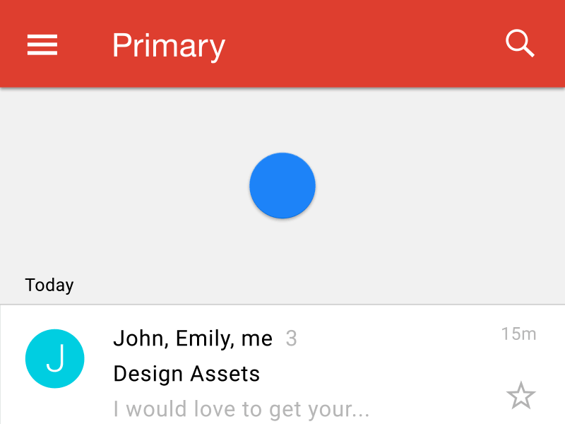 Pull To Refresh animation app clean design flat gif gmail google material design pull to refresh ui