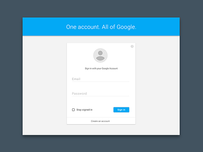Google Account Sign In android design desktop illustration interface iphone material design mobile ui