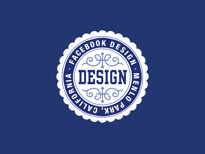 Facebook Design animation badge design facebook gif illustration logo material typography