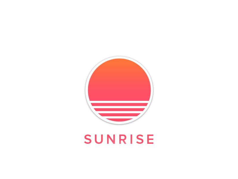 Sunrise animation app design flat gif icon icons illustration logo material design vector