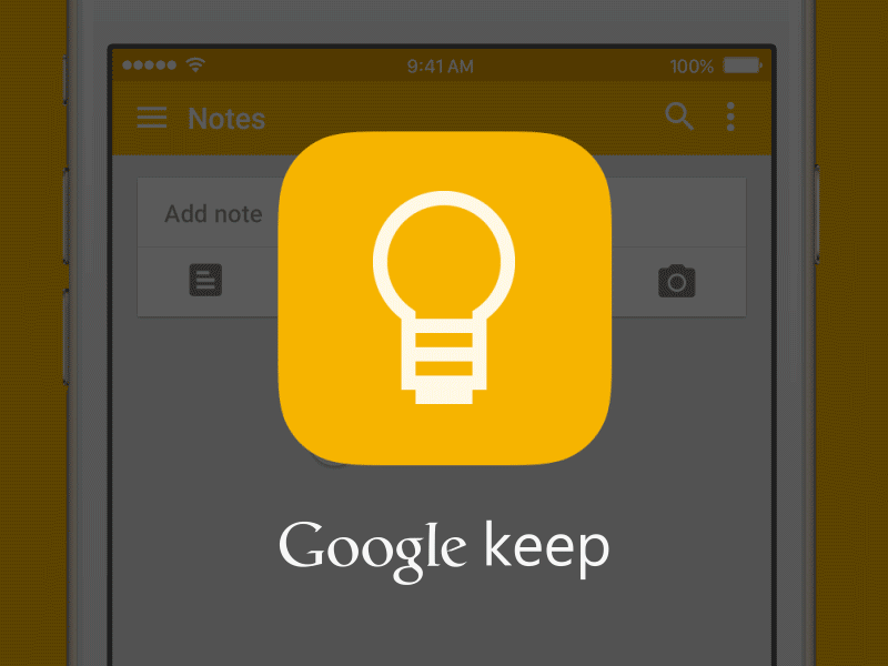 Google Keep for iOS - Adding A Note