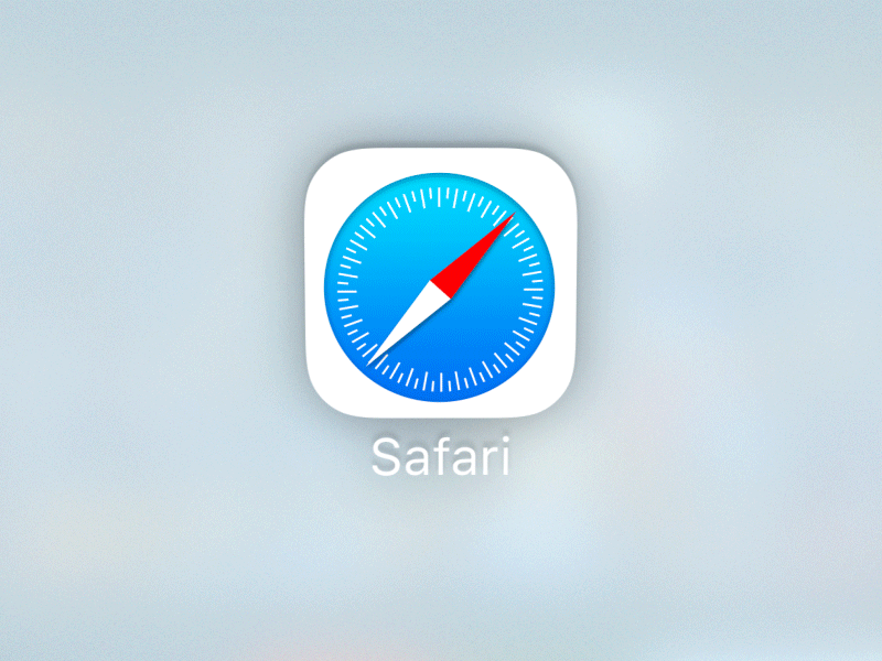 iOS Parallax Icon: #003 — Safari