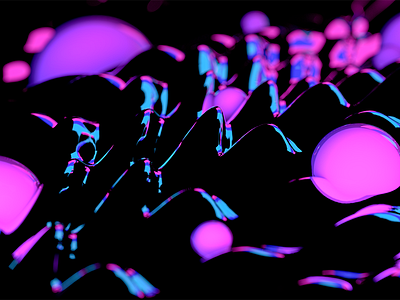 Ferrofluid Neon Flow 3d adobe c4d cinema4d design designinspiration digitalart maxon photoshop redshift3d