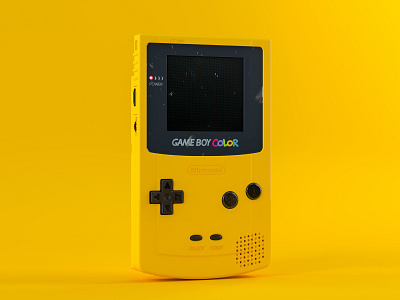 Game Boy Color 3d adobe c4d cinema4d design designinspiration digitalart maxon photoshop redshift3d