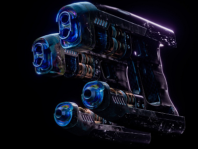 Star-Lord Quad Blasters: V 3d adobe autodesk c4d cinema4d design designinspiration digitalart fusion360 hardsurface marvelcomics maxon photoshop redshift3d