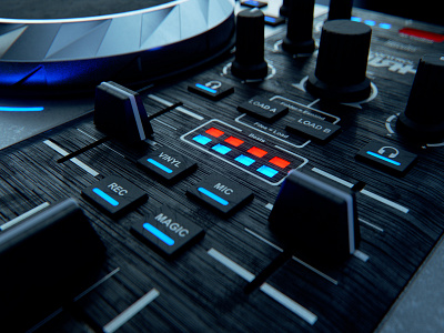 DJControl Air+ IV 3d adobe autodesk c4d cinema4d design designinspiration digitalart fusion360 hard surface harde surface modeling maxon photoshop redshift3d