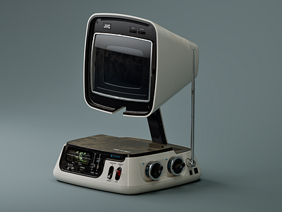 JVC: Video Capsule TV II 3d adobe after effects autodesk c4d cinema4d design designinspiration digitalart fusion 360 hard surface hard surface modeling jvc maxon photoshop redshift3d