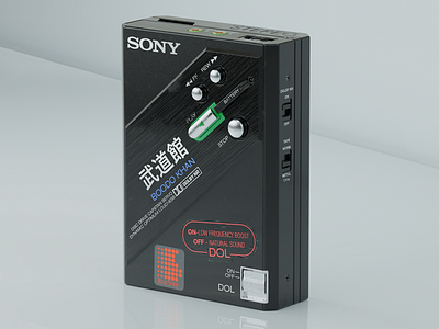 Sony WM-DD100 Boodo Khan: I 3d adobe after effects autodesk c4d cad cinema 4d design designinspiration digitalart fusion 360 hard surface modeling maxon photoshop redshift3d