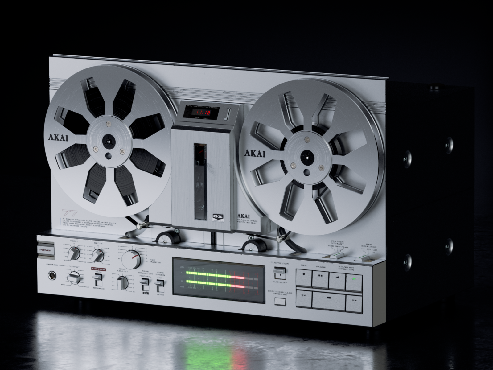 Akai GX 77 reel-to-reel tape recorder magnetofon 