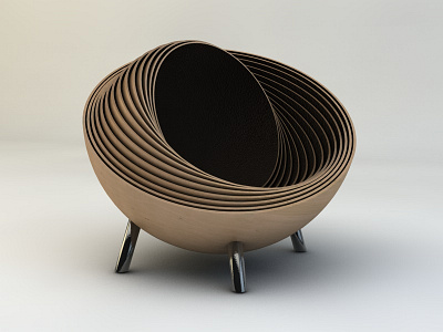 Ion Chair 3d chair furniture model sphere spherikal