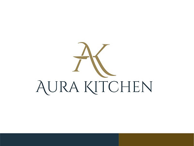 AURA KITCHEN creative fiverr fiverr.com fiverrgigs flat kitchen logo logo logo designer minimal minimalist restaurant logo