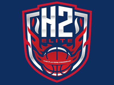 H2 ELITE basketball logo brand creative fiverr design fiverr.com fiverrgigs flat graphic design illustrator logo designer minimalist modern