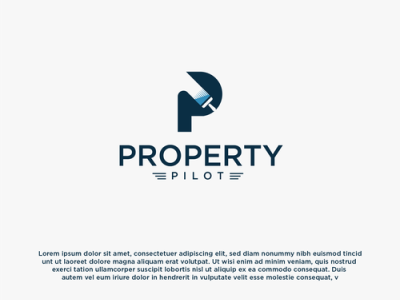 Property Pilot brand creative fiverr fiverr.com fiverrgigs flat graphic design logo designer minimalist modern