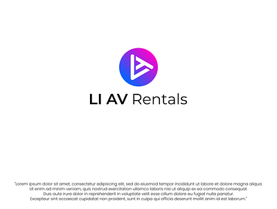 LI AV Rentals branding creative fiverr fiverr.com fiverrgigs flat graphic design logo designer minimalist modern