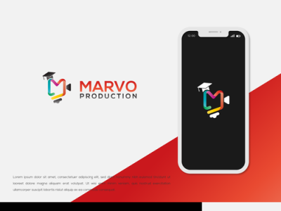 Marvo Production brand branding creative design ecommerce fiverr fiverr.com fiverrgigs flat graphic design logo logo designer minimal minimalist modern