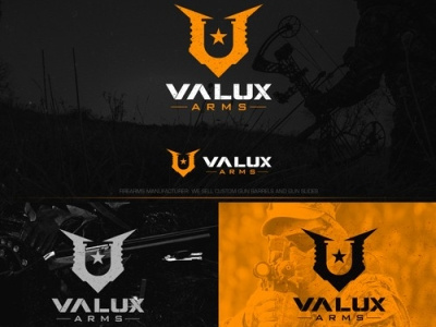 Valux Arms LLC or Valux Arms brand branding creative design ecommerce fiverr fiverr.com fiverrgigs flat graphic design logo logo designer minimal minimalist modern