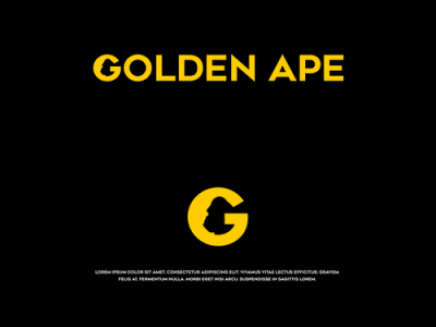 GOLDEN APE brand branding creative ecommerce fiverr fiverr.com fiverrgigs flat graphic design logo logo designer minimal minimalist modern ux