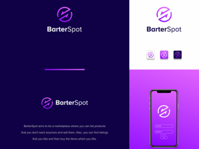 BarterSpot branding creative ecommerce fiverr fiverr.com fiverrgigs graphic design logo designer minimalist modern