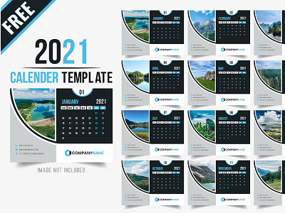 2021 Calendar Design Template