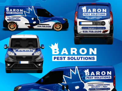 Baron Pest Solutions brand branding creative ecommerce fiverr fiverr.com fiverrgigs flat graphic design graphic design logo logo designer minimal minimalist modern typography