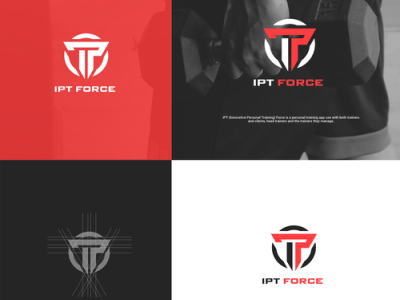 IPT Force branding ecommerce fiverr fiverr.com fiverrgigs flat graphic design logo designer minimalist modern