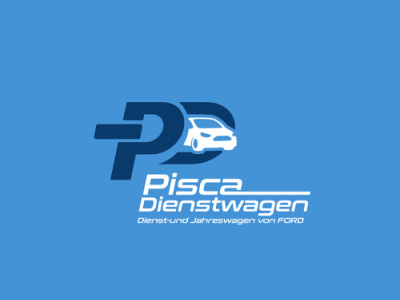 Logo Pisca Dienstwagen branding ecommerce fiverr fiverr.com fiverrgigs flat graphic design logo designer minimalist modern