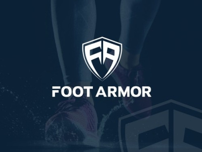 Foot Armor branding ecommerce fiverr fiverr.com fiverrgigs flat graphic design logo designer minimalist modern