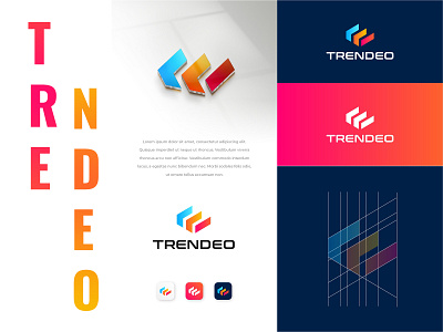 Trendeo brand branding business creative ecommerce fiverr fiverrgigs flat graphic design logo logo designer minimalist modern typography ui unique