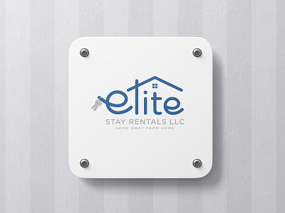 Elite Stay Rentals Logo fiverr designer florida beach logo design