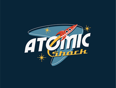 Automic Shock atomic creative fiverr fiverr designer fiverr.com fiverrgigs flat graphic design logo logo designer minimal minimalist