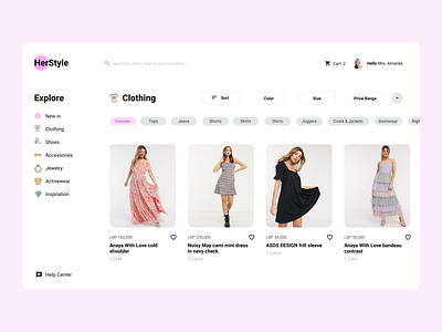 Women's Clothing Ecommerce Website clothes fast ui ux webdesign webui women