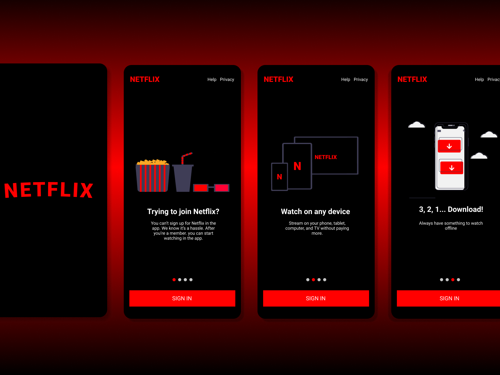 Netflix User Onboarding Redesign by Wissam Noureddine on Dribbble